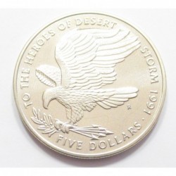 5 dollars 1991 - In honor of the heroes of Operation Desert Storm