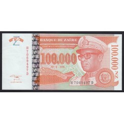 100.000 zaires 1996
