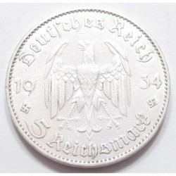 5 reichsmark 1934 J - with church