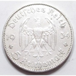5 reichsmark 1934 J - mit Kirche