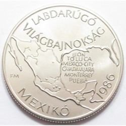 100 forint 1985 -Mexican Soccer World Cup - TRIAL STRIKE
