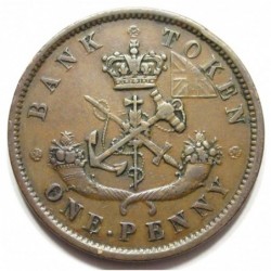 1 penny 1852 - Bank of Upper Canada - provinces