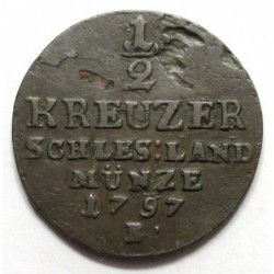Frederick William II 1/2 kreuzer 1797 B - Kingdom of Prussia