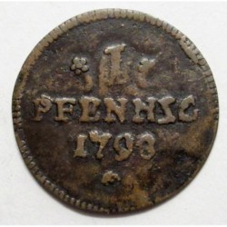 1 pfennig 1798 GF - Free imperial city of Frankfurt