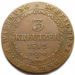 Franz II 3 kreuzer 1812 B