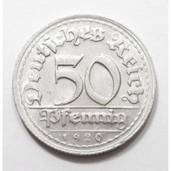 50 pfennig 1920 D