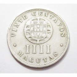 20 centavos/4 macutas 1927