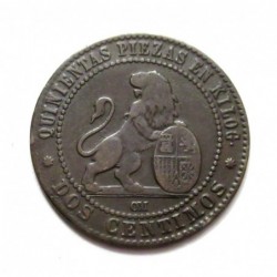 2 centimos 1870