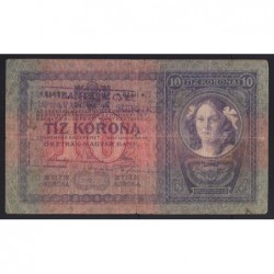 10 kronen/korona 1919 - SZABADKA CITY COUNCIL SERBIAN/CROATIAN OVERSTAMPING