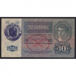 10 kronen/korona 1919 - SZIGETVÁR SERBIAN OVERSTAMPING
