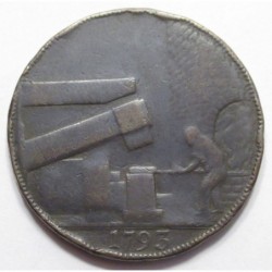 1/2 penny 1793 jeton Warwickshire - Wilkinson Schmiede