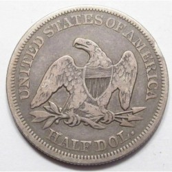 seated liberty half dollar 1855 P