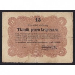 15 pengõ krajczárra 1848