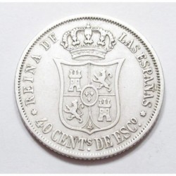 Isabella ll. 40 centimos 1867
