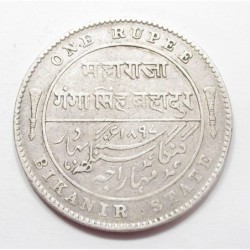1 rupee 1897 - Bikanir Princely State