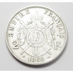 Napoleon III. 2 francs 1868 BB