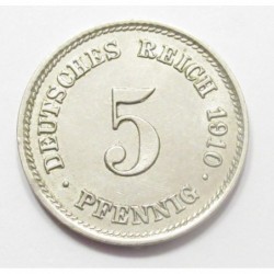5 pfennig 1910 G