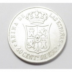 Isabella II. 40 centimos 1865
