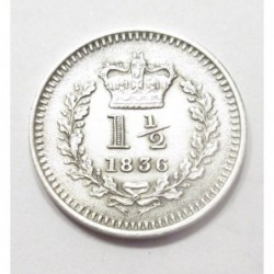 1 1/2 pence 1836