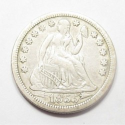 Seated liberty dime 1855 - With Arrows