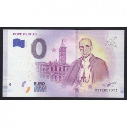 0 euro 2019 - Pope Pius XII.