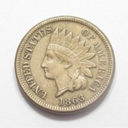 Indian head 1 cent 1863
