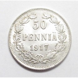 50 pennia 1917 S - WITHOUT CROWN