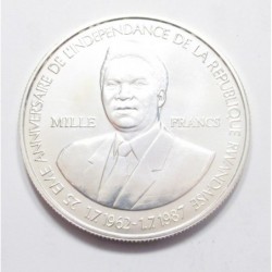 1000 francs 1989 - A ruandai nemzeti bank 25. évfordulója