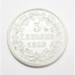 3 kreuzer 1868 - Baden