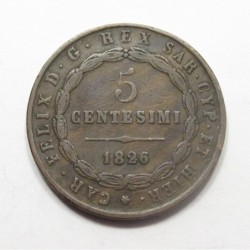 5 centesimi 1826 L - United Central Italian States