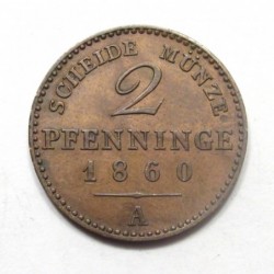 2 pfenninge 1860 A - Prussia