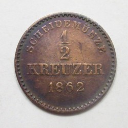 1/2 kreuzer 1862 - Württemberg