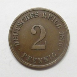 2 pfennig 1876 A