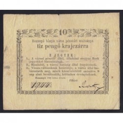 10 pengő krajczárra 1849