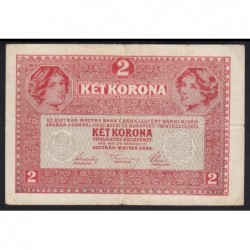 2 kronen/korona 1917 - 7000 FELETTI SORSZÁM