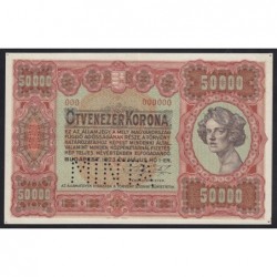 50000 korona 1923 - 000 SPECIMEN