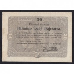 30 pengő krajczárra 1849