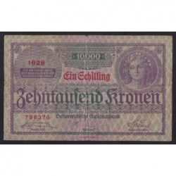 10000 kronen/1 schilling 1924