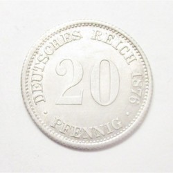 20 pfennig 1876 D