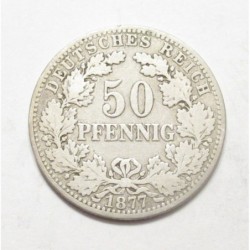 50 pfennig 1877 J
