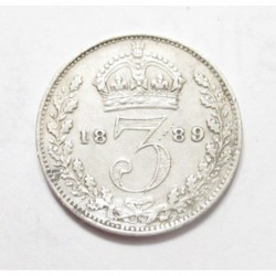 3 pence 1889