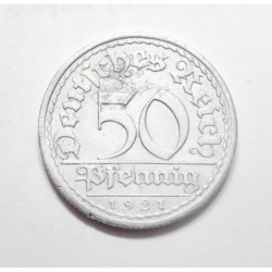 50 pfennig 1921 A
