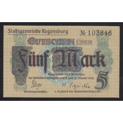 5 mark 1918 - Regensburg