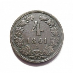 4 kreuzer 1861 A