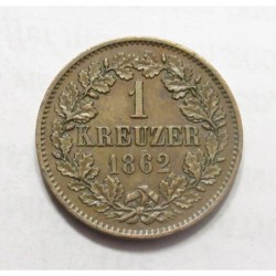 1 kreuzer 1862 - Baden