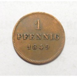 1 pfennig 1849 - Bavaria