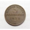 3 pfenninge 1870 B - Prussia