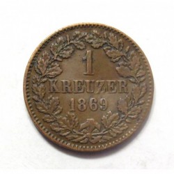 1 kreuzer 1869 - Baden