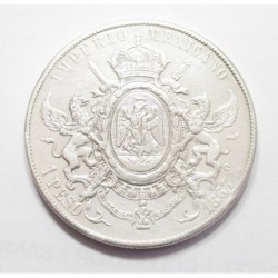 1 peso 1867 Mo