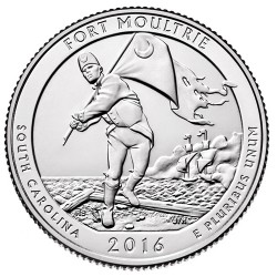 quarter dollar 2016 P - Fort Moultrie